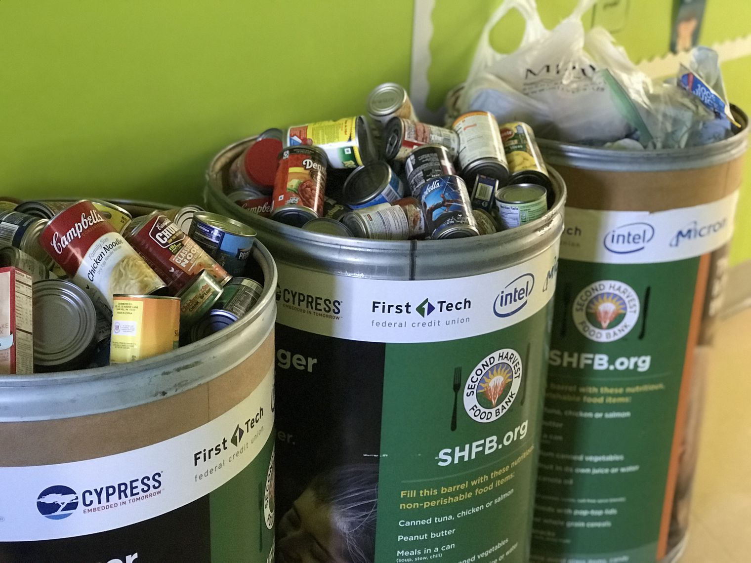 cans of food