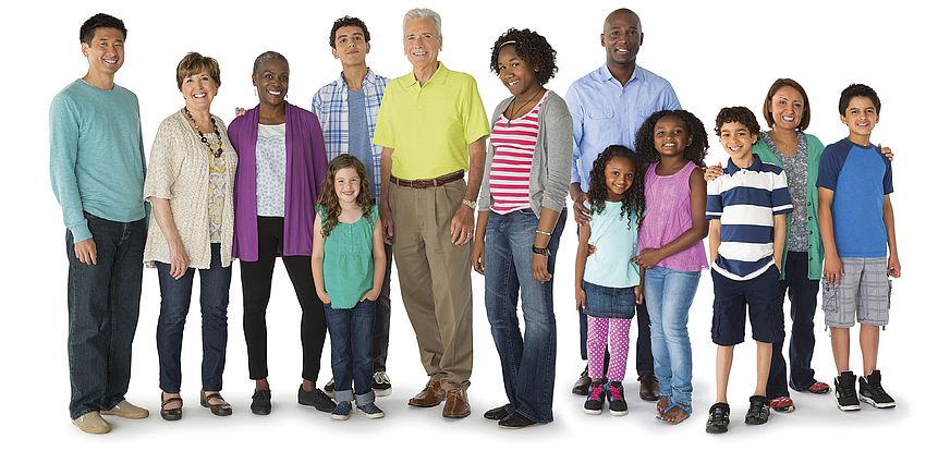Group of adults and kids