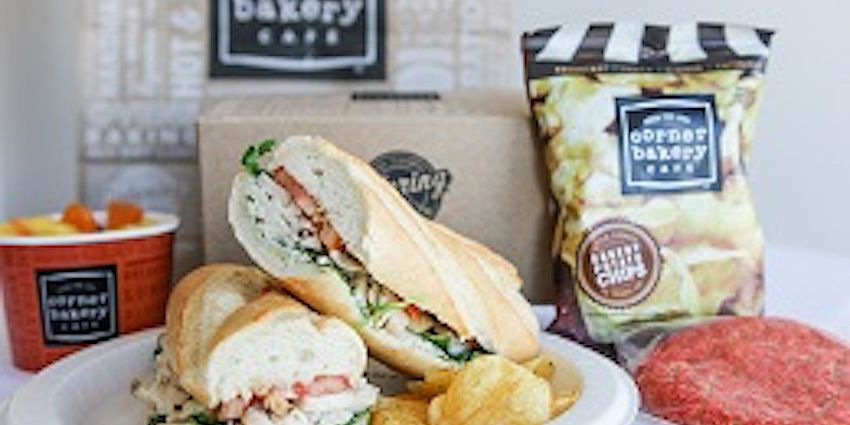 Sandwich and chips