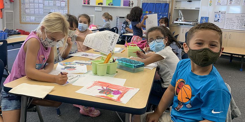 students in a classroom