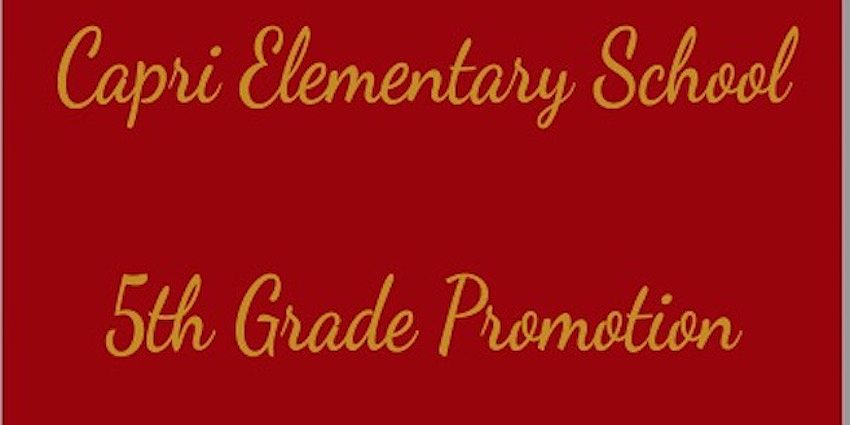 5th Grade Promotion Flyer