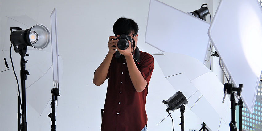 Man taking a photograph