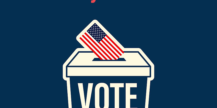 Vote - Every Voice Matters with a ballot box