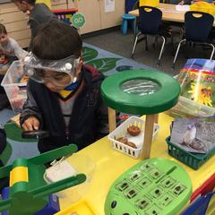 TK Student at science center