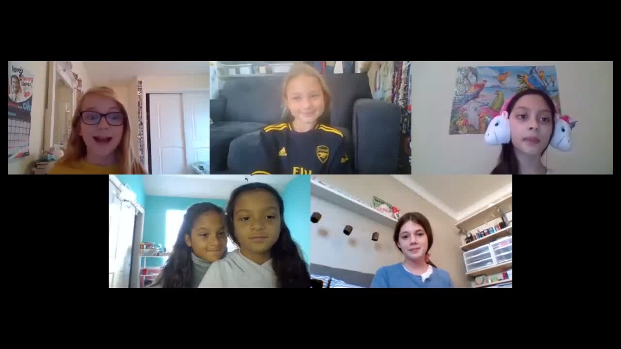 Students on a Zoom