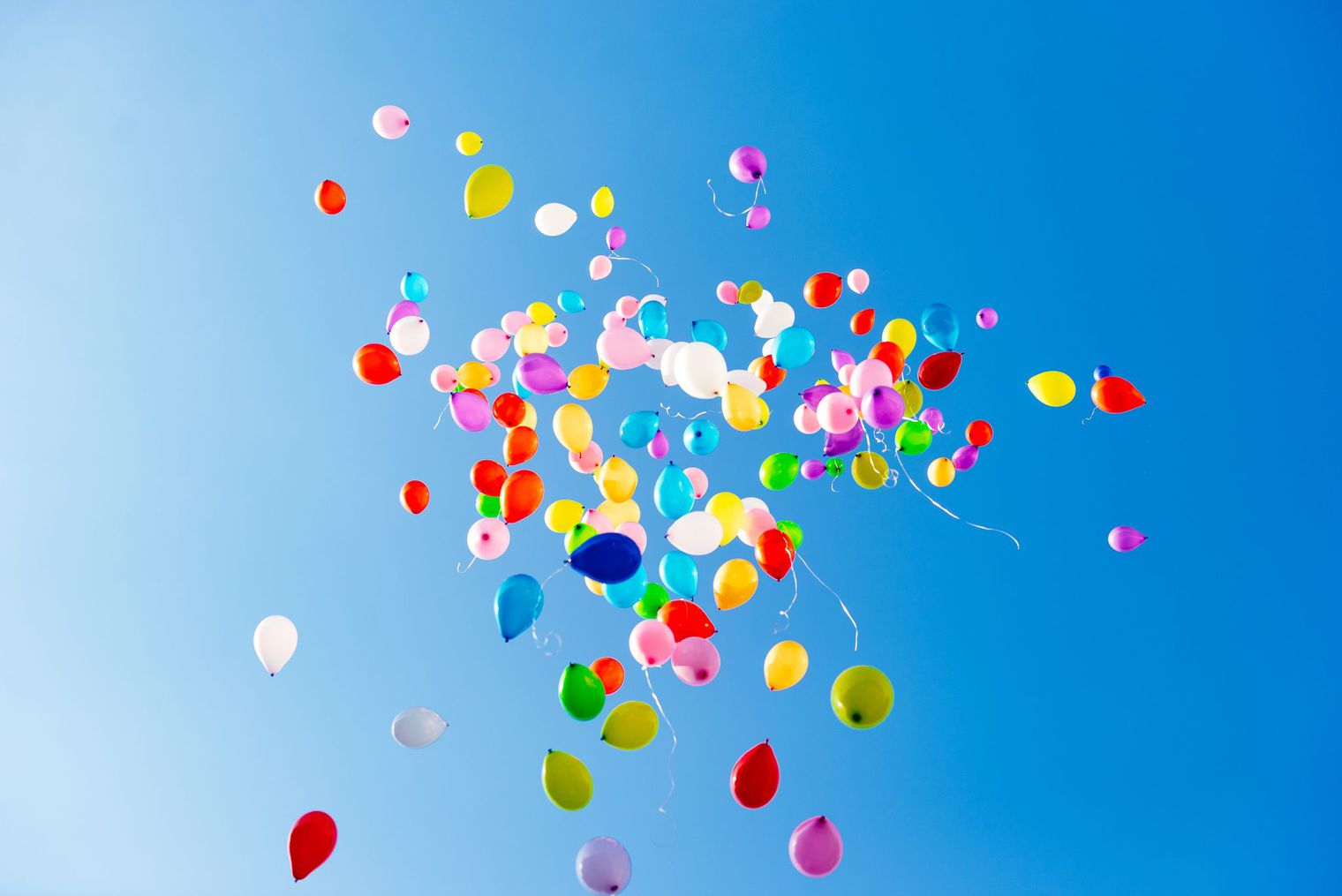 Balloons in the sky