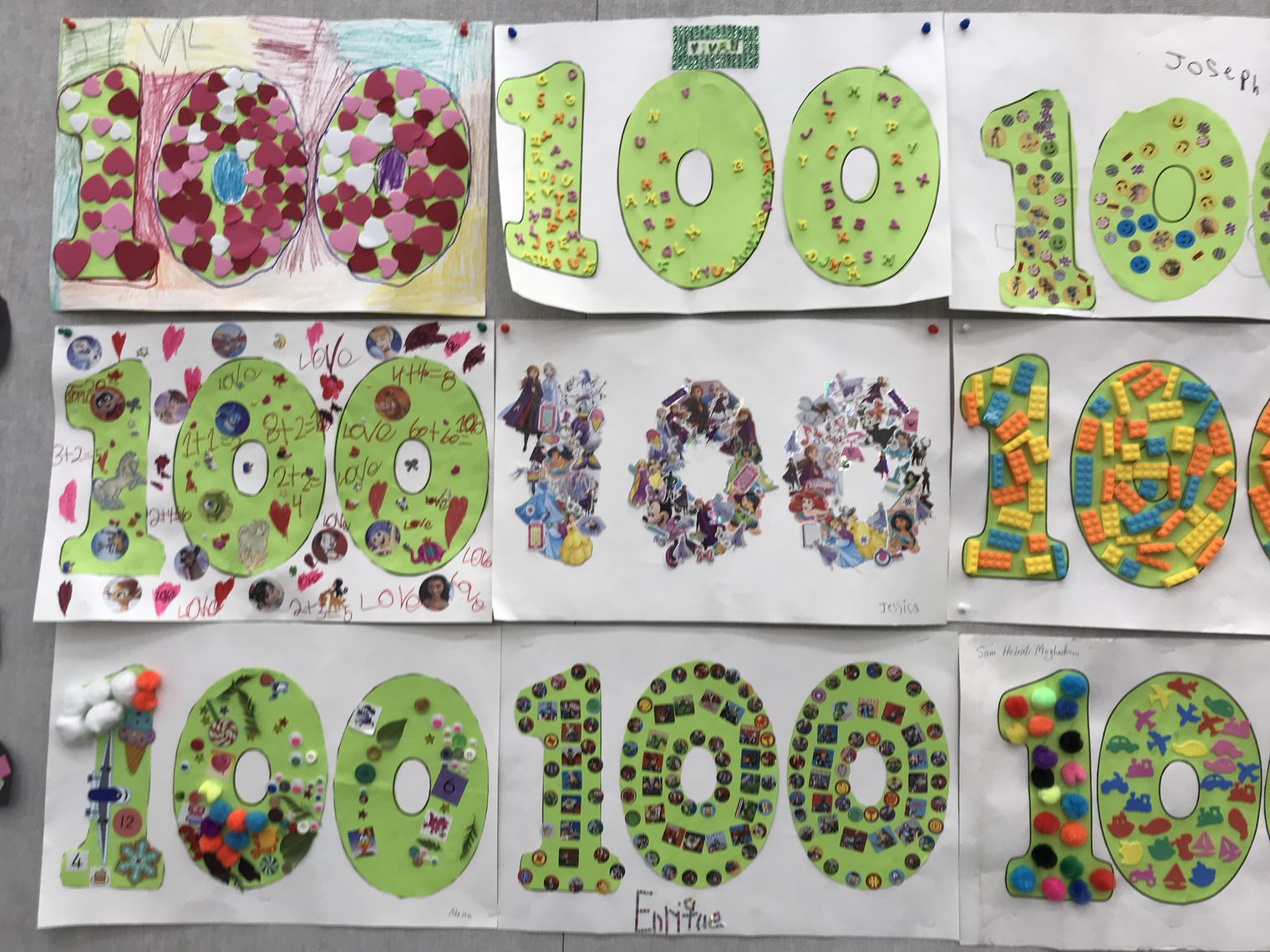 100th day of school artwork