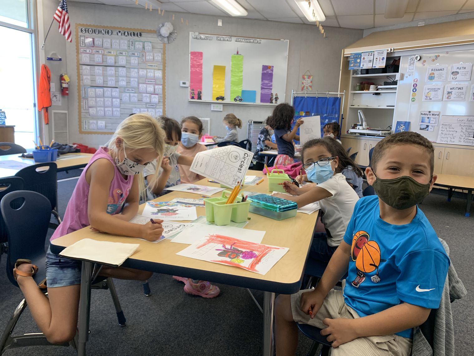 students in a classroom