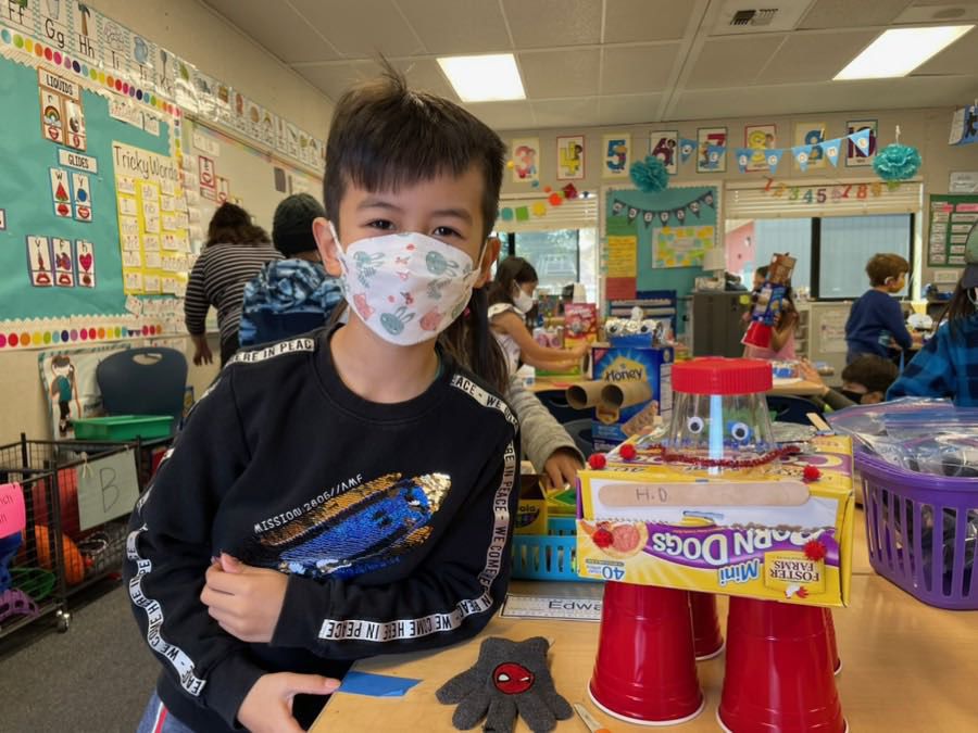 A student and their robot