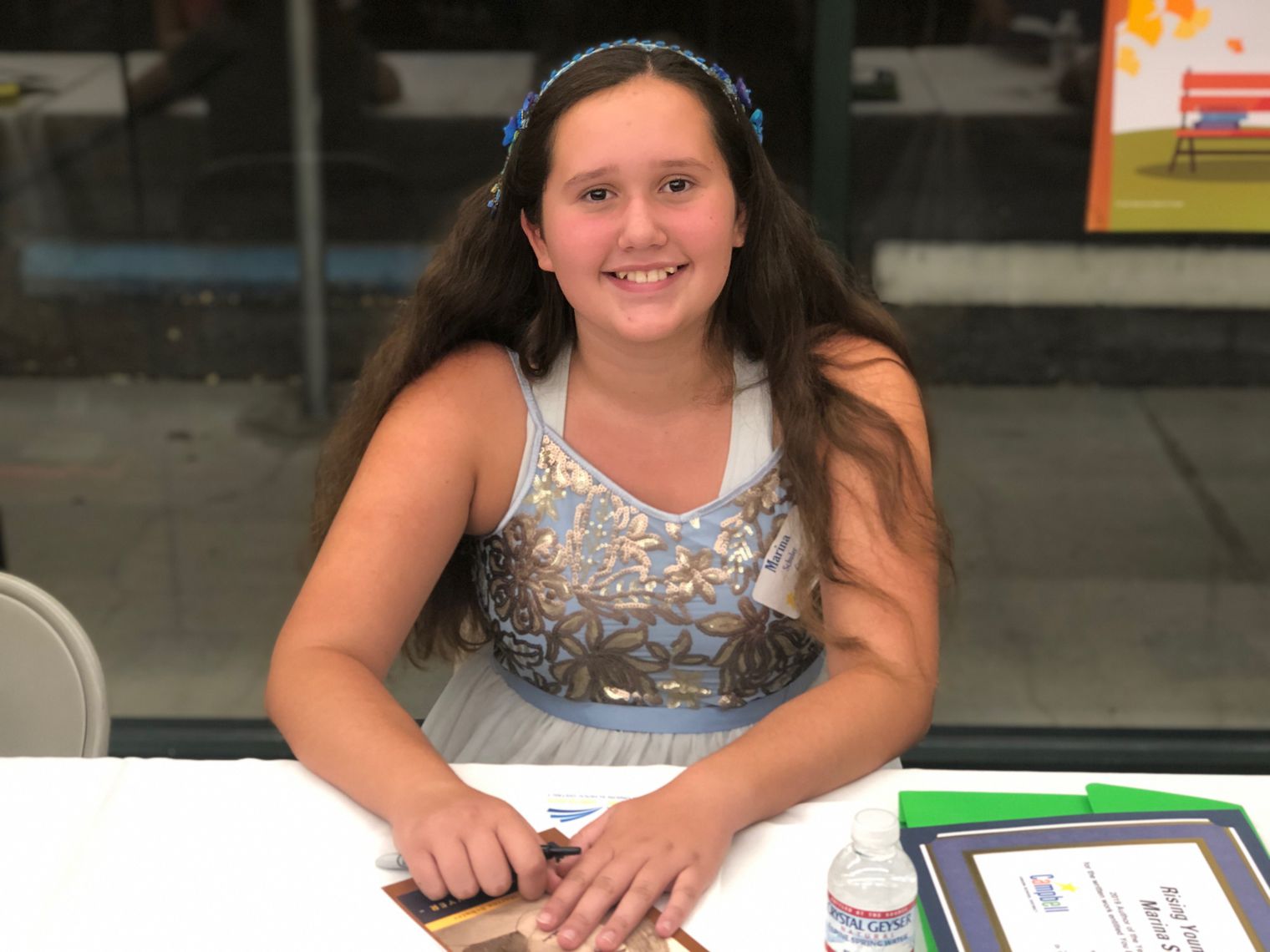 Young Author smiling