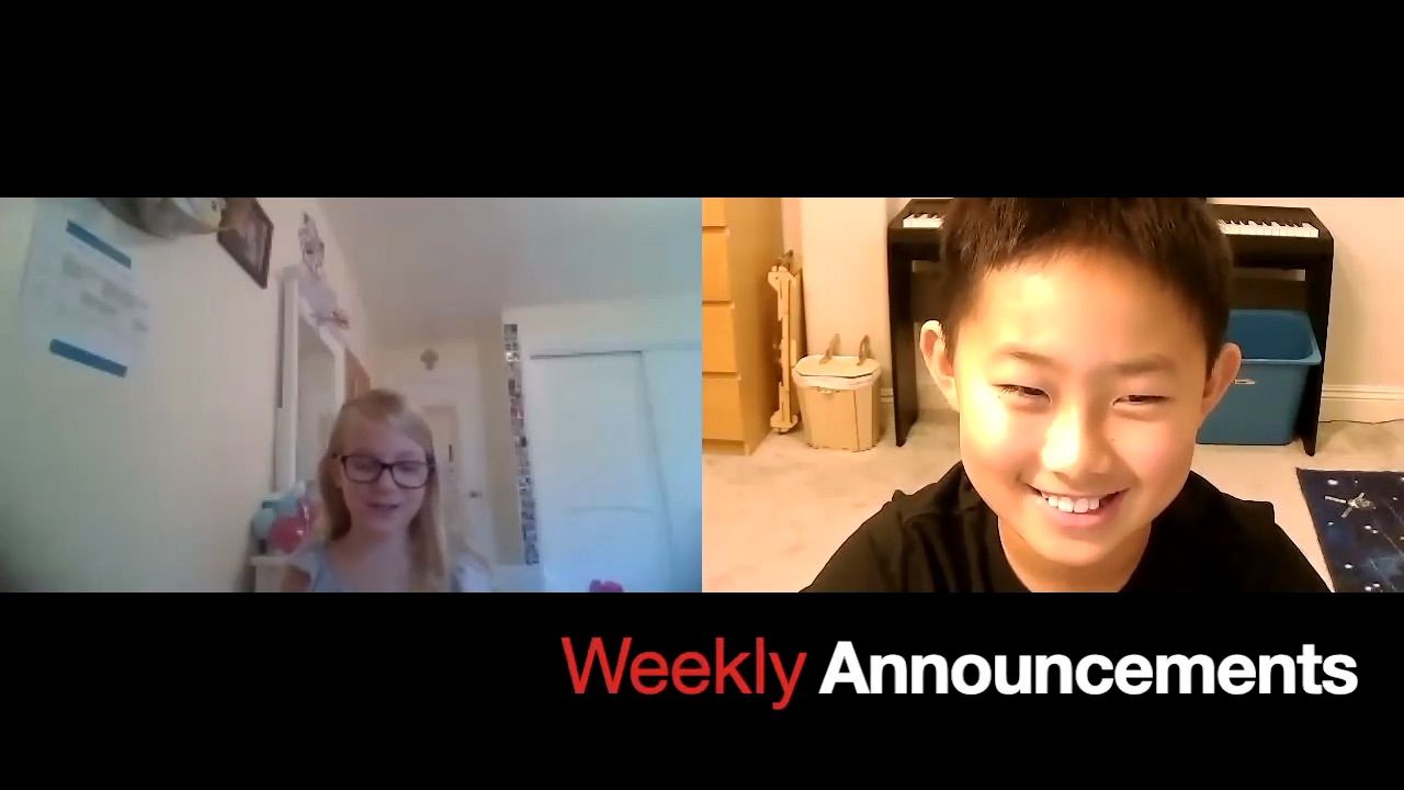 5th graders doing announcements