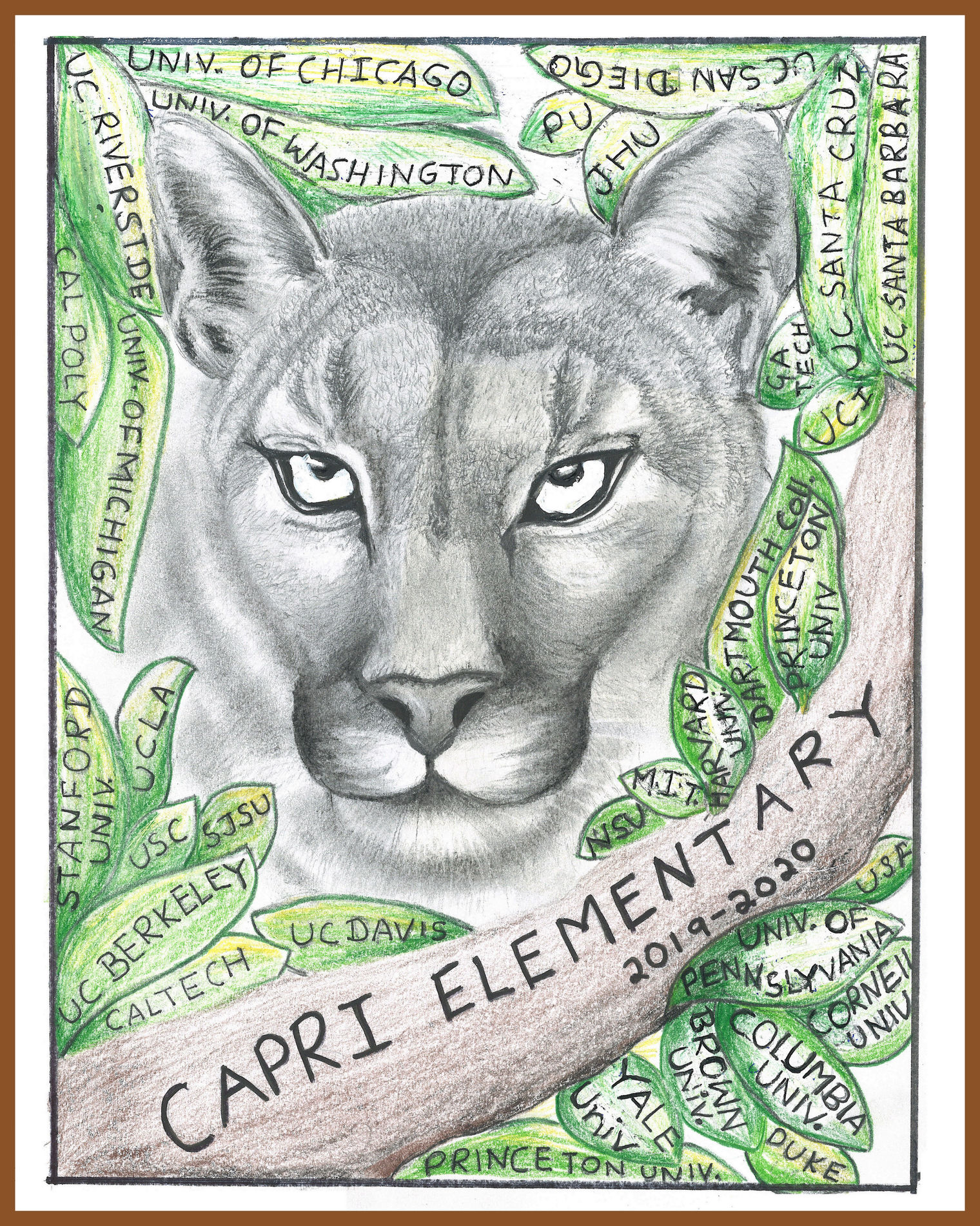 Cover art for yearbook