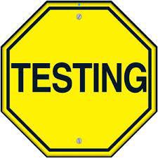 testing sign
