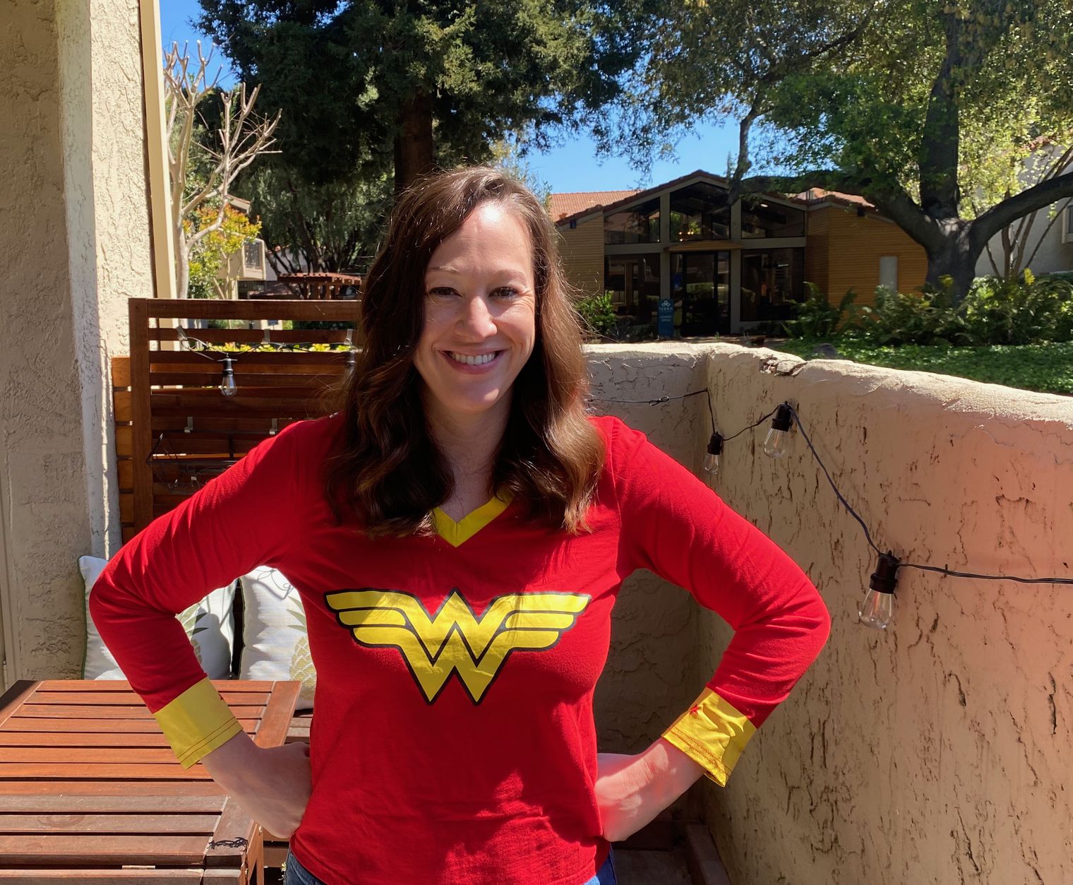 Mrs. Wellendorf as Wonder Woman