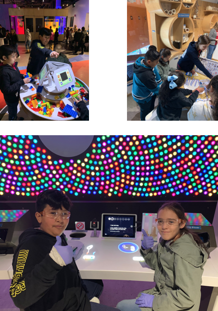 Students at the Tech Museum