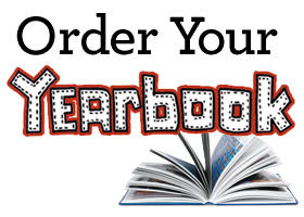 Picture of book with text that says Order your yearbook